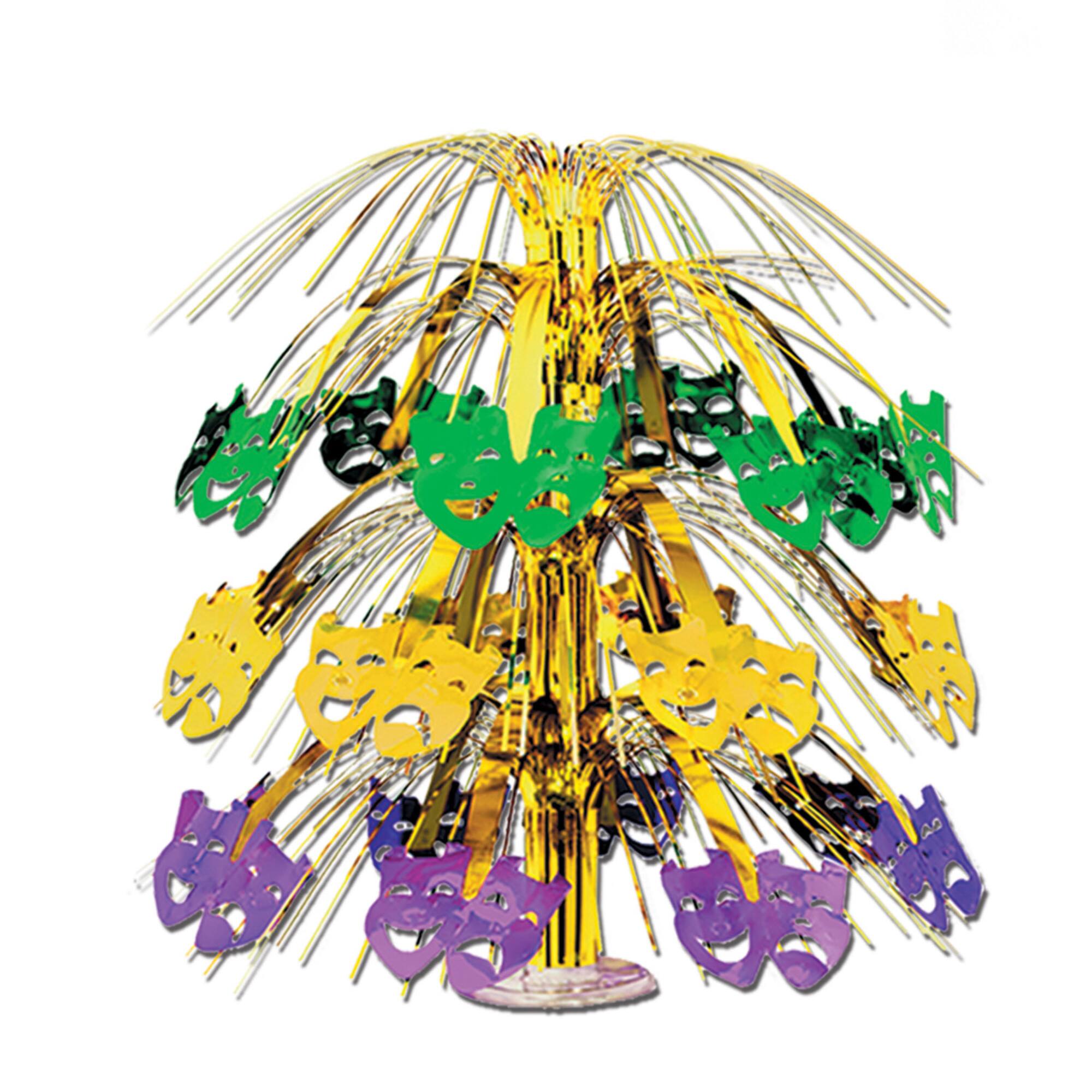 Besitle 18" Mardi Gras Cascade Centerpiece